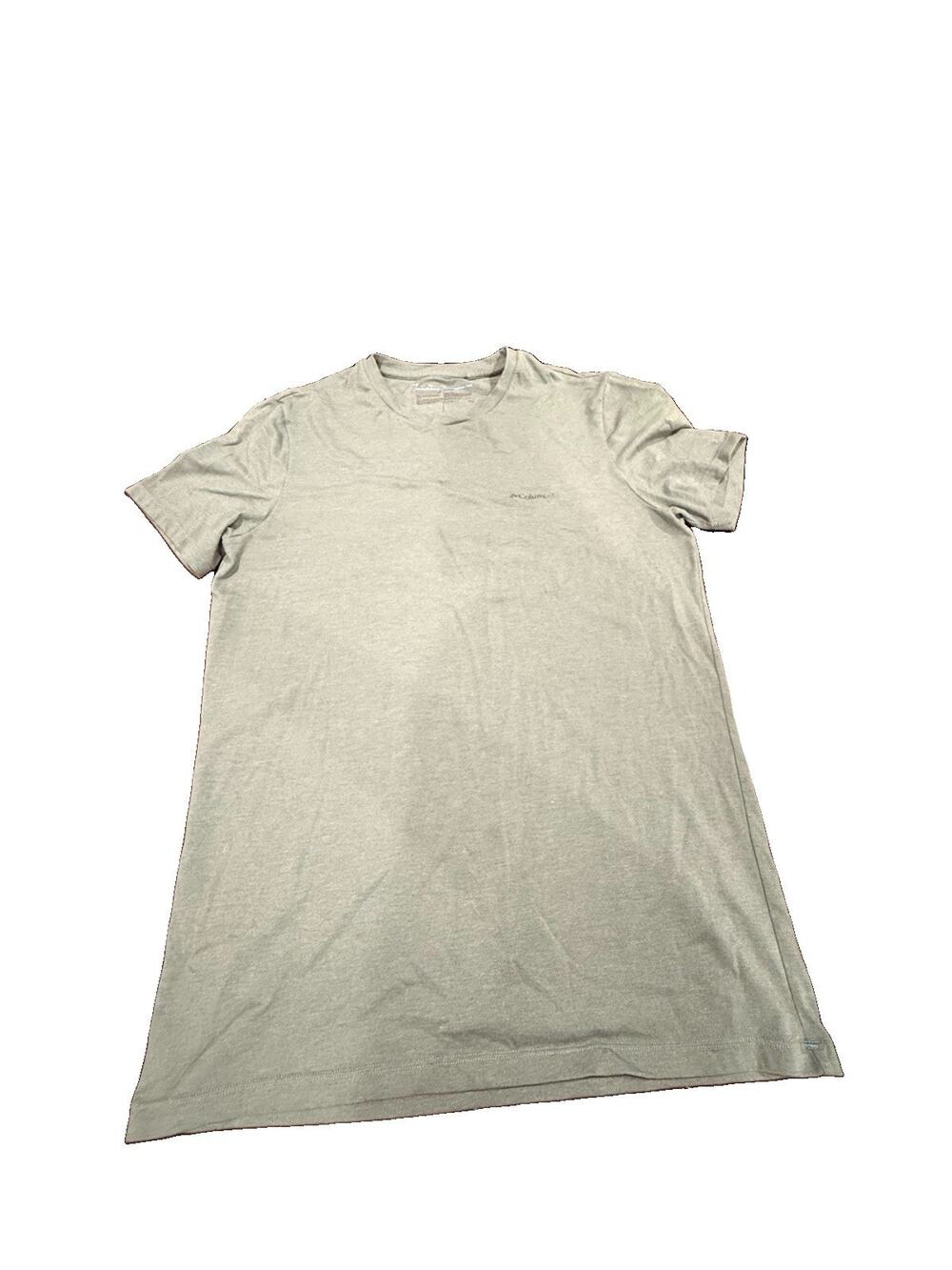 Columbia Mens Medium Gray Short Sleeve T Shirt Crew Neck Small Logo Casual